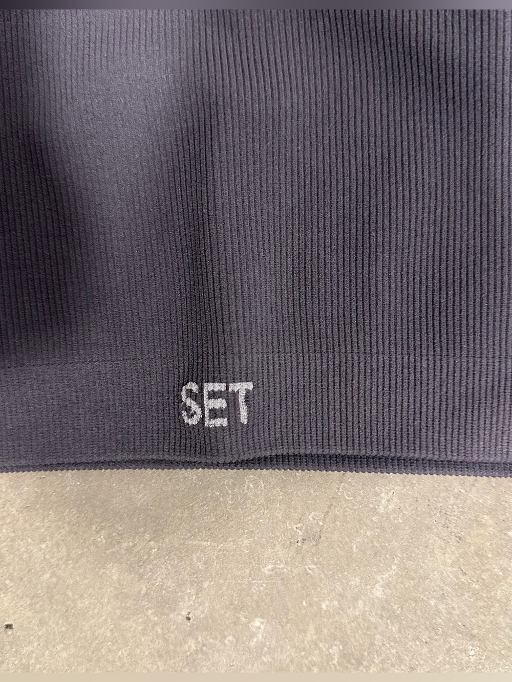 Set Active Ribbed One Shoulder Sports Bra - Picture 3 of 3